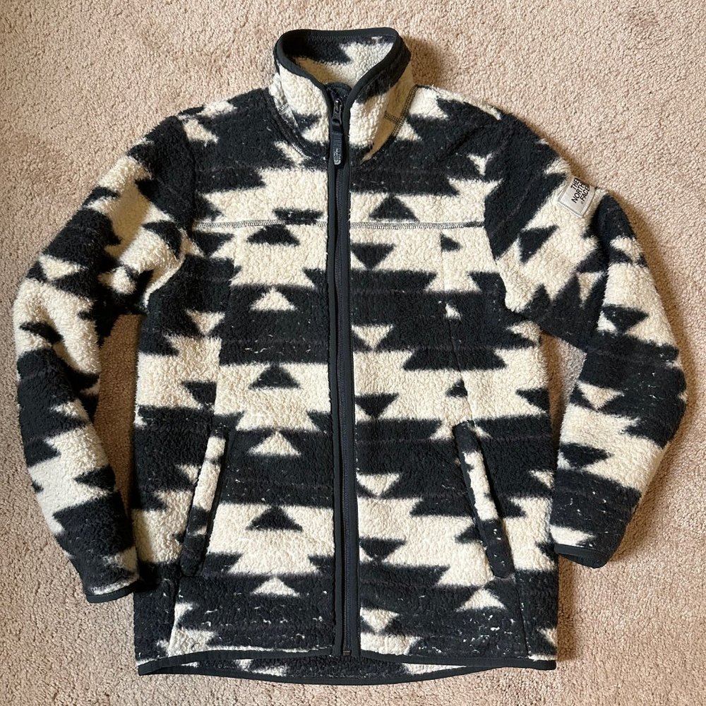 The North Face Kids Girls Campshire Sherpa Fleece Jacket Coat Youth size Large